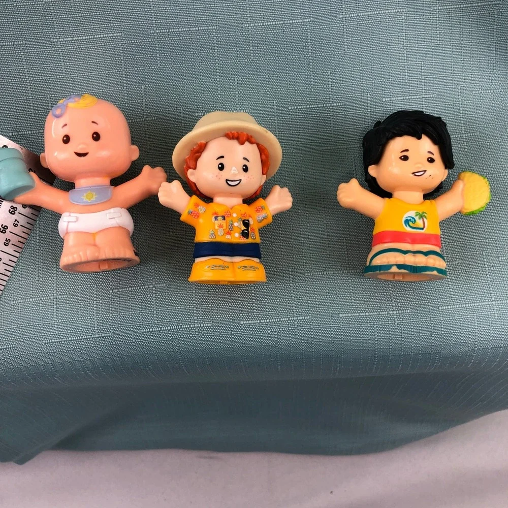 Fisher Price 9 Little People Figure Lot Diverse Characters Pilot Baker Vet Baby